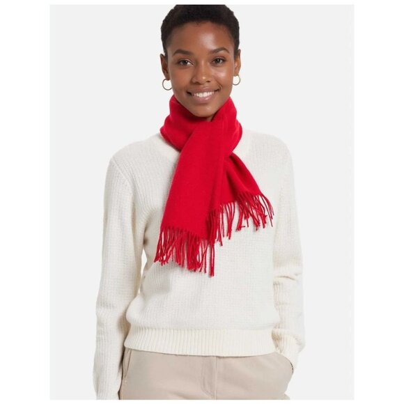 Red Fleece Scarf 60" X 8" 100% Polyester - Picture 3 of 6